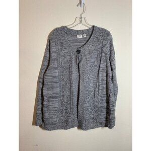 Cato Cardigan Sweater Plus Size 18/20W Knit Business Casual Boho Hippie Granny